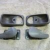 PORSCHE-944-968-DOOR-HANDLES-AND-BEZELS-INTERIOR-MAROON-283970084826